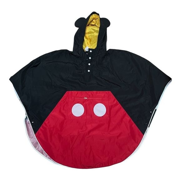 Disney Parks Rain Poncho Minnie OR Mickey Reflective Jacket Packable Coat - Picture 2 of 15